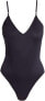 Фото #3 товара Commando 178833 Womens Slinky Knit V-Cami Casual Bodysuit Solid Black Size Small