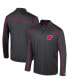 Фото #1 товара Men's Black Wisconsin Badgers Cameron Quarter-Zip Windshirt