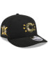 Фото #1 товара Men's Black Chicago Cubs 2024 Armed Forces Day Low Profile 9FIFTY Snapback Hat