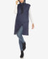 ფოტო #5 პროდუქტის Women's Diamond Quilted Hooded Long Puffer Vest Jacket