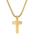 Men's 18k Gold Plated Stainless Steel Cross Pendant