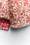 Фото #8 товара Блуза из ткани с цветочным принтом ZARA