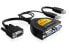 Фото #1 товара Delock 61968 - VGA - 2x VGA - USB-A - 2048 x 1536 pixels - Black - 450 MHz