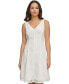 Фото #4 товара Women's Grid Cutout Sleeveless A-Line Dress