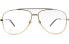 Фото #2 товара Оправа GUCCI GG0442O Unisex Pilot Alloy Frame