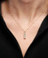 Diamond Three-Stone Linear Pendant Necklace (3/4 ct. t.w.) in 14k White Gold or 14k Yellow Gold