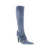 Фото #2 товара Diesel D-Venus WB Y03039-P0231-T6182 Womens Blue Leather Knee High Boots