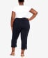 Фото #3 товара Plus Size Super Stretch Lace Capri Pants