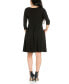 Фото #2 товара Women's Perfect Fit and Flare Pocket Dress