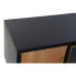 Фото #3 товара ТВ шкаф DKD Home Decor Чёрный Темно-коричневый Стеклянный MDF (166 x 40 x 55 cm)