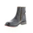 Bed Stu Eiffel F315403 Womens Black Leather Zipper Casual Dress Boots