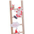 Фото #3 товара Новогоднее украшение Разноцветный Деревянный лестница Дед Мороз 17 x 1,8 x 60 cm