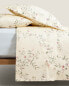 Фото #6 товара Satin flat sheet with floral print