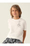 Фото #2 товара футболка для малышей Kappa Erkek Сhild 5-15 лет Кремовая