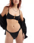 Фото #2 товара Weekday Storm gathered waist bikini bottom in black