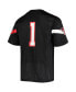 Men's #1 Black Texas Tech Red Raiders Logo Replica Football Jersey