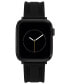 Men's Black Premium Silicone Band Compatible with 42mm, 44mm, 45mm, Ultra, Ultra2 Apple Watch