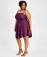 Фото #2 товара Trendy Plus Size Cowlneck Fit & Flare Dress