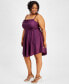 Trendy Plus Size Cowlneck Fit & Flare Dress