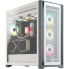 Corsair 5000D RGB - Midi Tower - PC - White - ATX - Plastic - Steel - Tempered glass - 17 cm
