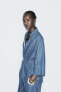 Z1975 FLOWING DENIM SHIRT WITH BOW