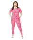 ფოტო #1 პროდუქტის Plus Size Sashed Skinny Leg Bexley Jumpsuit