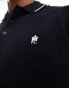 French Connection single tipped polo in navy