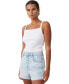 Фото #5 товара Women's High Rise Classic Stretch Denim Shorts