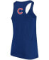 ფოტო #4 პროდუქტის Women's Royal Chicago Cubs Swing For The Fences Racerback Tank Top