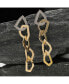 ფოტო #3 პროდუქტის Women's Gold Link Drop Earrings