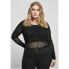 URBAN CLASSICS Bodysuit Flock Lace Big