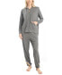 ფოტო #4 პროდუქტის Women's Day Breakers Hoodie PJ Set