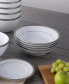 Фото #4 товара Charlotta Platinum 4 Piece 7.5" Soup Bowls Set, 12 oz, Service for 4