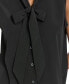 Фото #4 товара Women's Tie-Neck Button-Front Sleeveless Top