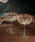 Фото #2 товара Flower Vintage Glass Coupes, Set of 2