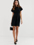 Фото #7 товара ASOS DESIGN nipped in waist mini dress in black