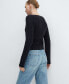 ფოტო #2 პროდუქტის Women's Low-Cut Neck Sweater