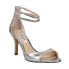 Nina Viktora Rhinestone Wedding Ankle Strap Womens Silver Dress Sandals VIKTORA