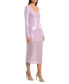 Фото #3 товара Women's Sequined Bodycon Midi Dress