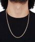 Фото #4 товара Glitter Rope Link 26" Chain Necklace in 14k Gold, Created for Macy's