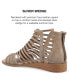 Фото #9 товара Women's Delilah Gladiator Sliver Wedge Sandals