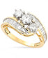 ფოტო #1 პროდუქტის Diamond Bypass Ring in 14k White, Yellow or Rose Gold (1-1/2 ct. t.w.)