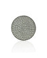 Suzy Levian Sterling Silver Cubic Zirconia Pave Medallion Ring
