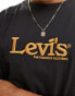 Levi's exclusive to ASOS t-shirt with central retro logo in black