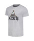 Фото #2 товара Men's and Women's Heather Gray Distressed Las Vegas Aces Hometown T-shirt