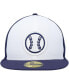 Фото #3 товара Men's White, Navy Milwaukee Brewers 2023 On-Field Batting Practice 59FIFTY Fitted Hat