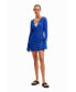 Фото #1 товара Women's Short openwork tunic dress