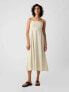 Фото #1 товара Linen-Blend Midi Dress