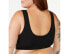 Фото #2 товара Joyspun Comfort Bralette Women's 2X Black Nylon Stretch Pullover Full Coverage