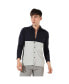 Фото #1 товара Рубашка Campus Sutra мужская с контрастной панелью Navy Blue & Light Grey